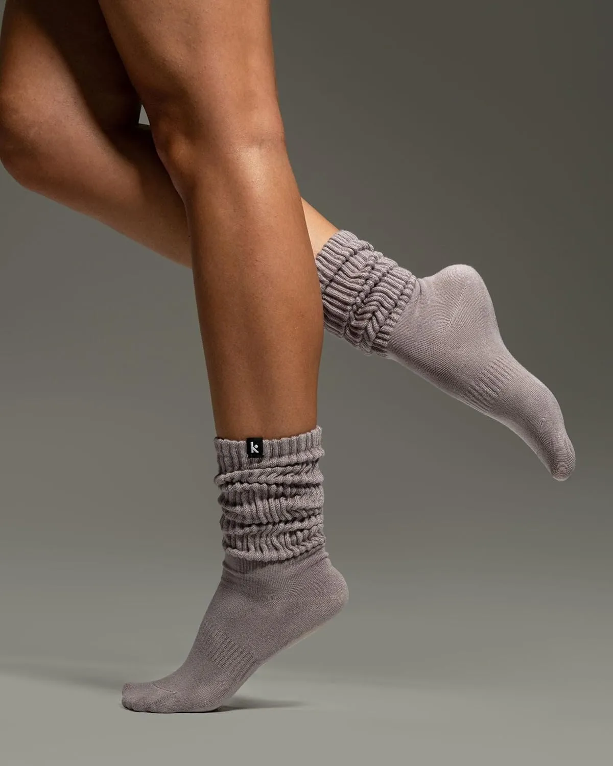 Kamo Fitness Cozy 3-Pair Pack - Scrunch Long Crew Socks for Women, Soft & Breathable Boot and Slouch Socks, Size 5-9