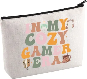 KUIYAI Gaming Club Cosmetic Bag Gamer Girl Gift Switch Gamer Gift Console Game Gift Video Gamer Gift In My Cozy Gamer Era Makeup Bag (CozyGamer Mup)
