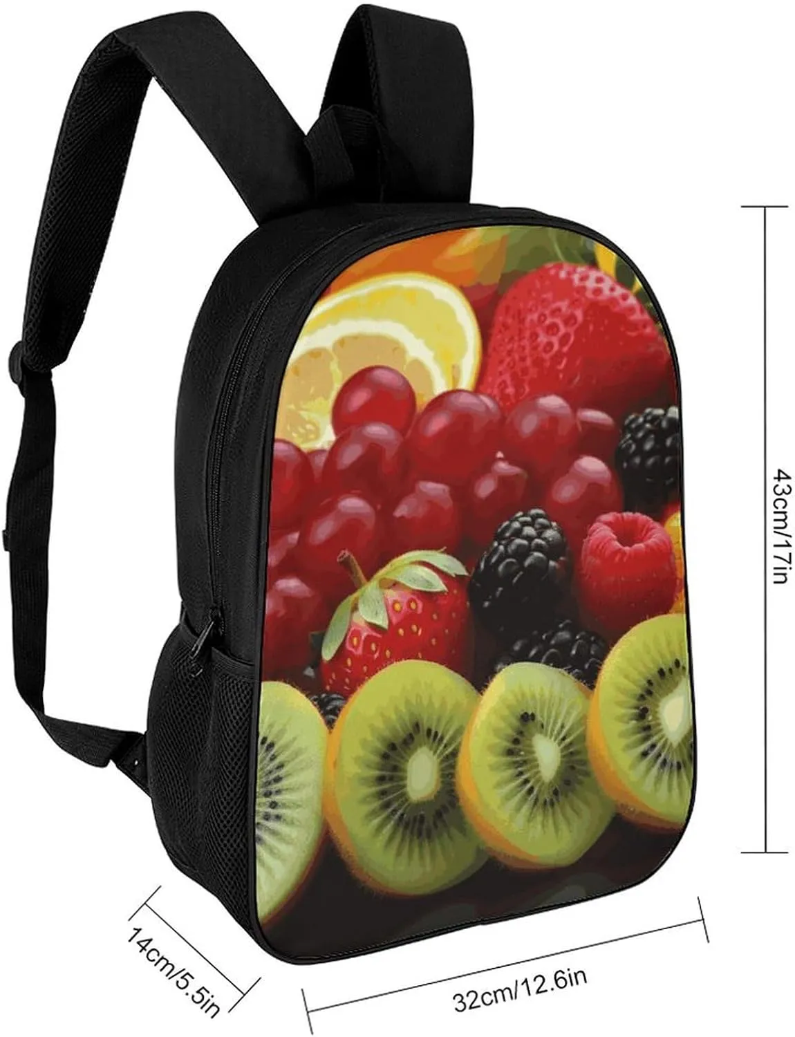 Laptop Backpack Casual Daypack Waterproof Fresh Fruit Computer Bag Business Work Bag for Travel