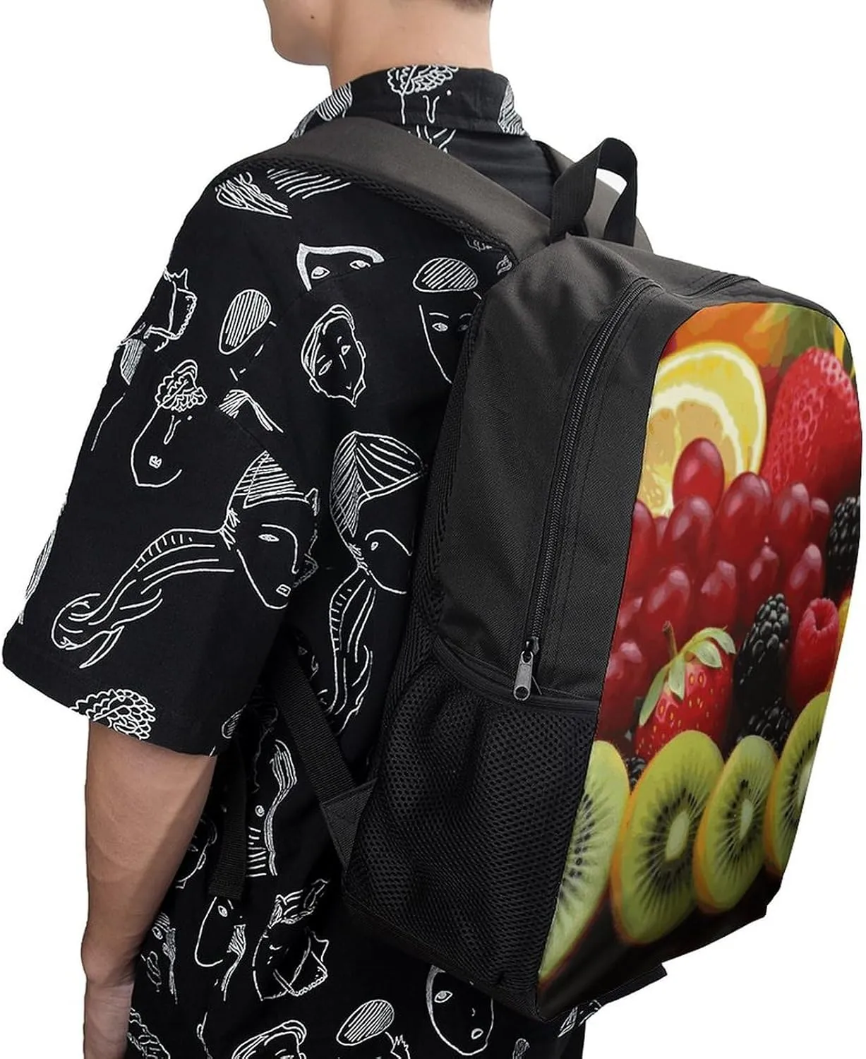 Laptop Backpack Casual Daypack Waterproof Fresh Fruit Computer Bag Business Work Bag for Travel