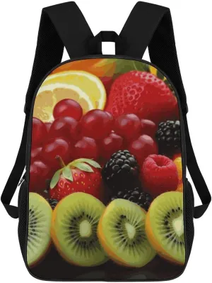 Laptop Backpack Casual Daypack Waterproof Fresh Fruit Computer Bag Business Work Bag for Travel