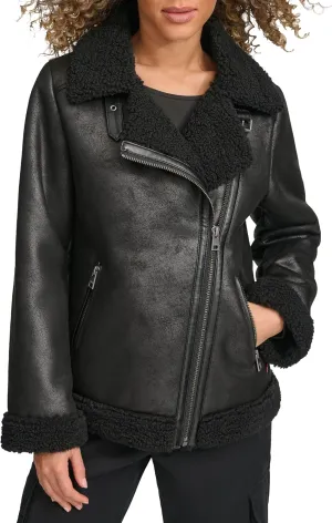 Levi's Women's Faux Shearling Moto