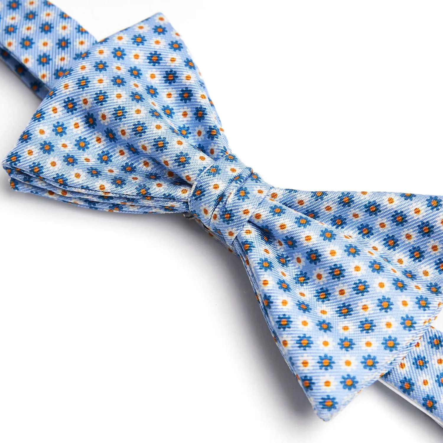 LIGHT BLUE PRE-KNOTTED SILK BOWTIE