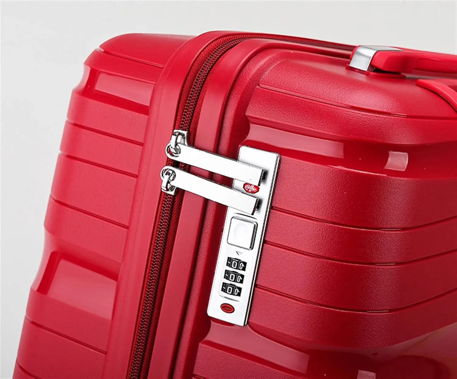 Luggage Travel Suitcase With Spinner Wheels,Lightweight Ergonomic Handles, Traveling Suitcases Trolley Suitcase (Color : Red, Size : 24inch)