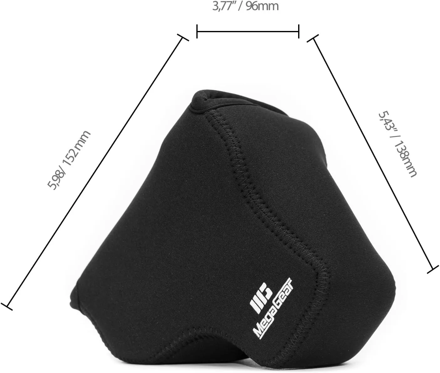 MegaGear Nikon Coolpix B700 Ultra Light Neoprene Camera Case, with Carabiner - Black - MG846, PU Leather