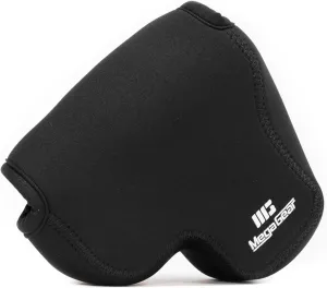 MegaGear Nikon Coolpix B700 Ultra Light Neoprene Camera Case, with Carabiner - Black - MG846, PU Leather