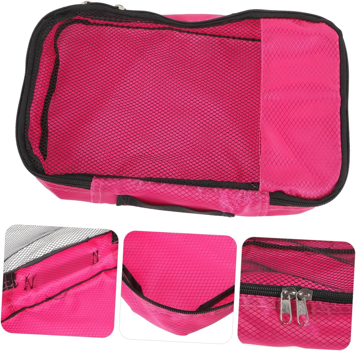 Mesh Suitcase Organizer Bag Travel Essentials Packing Cubes for Long or Short Trips Easy Zipper Access
