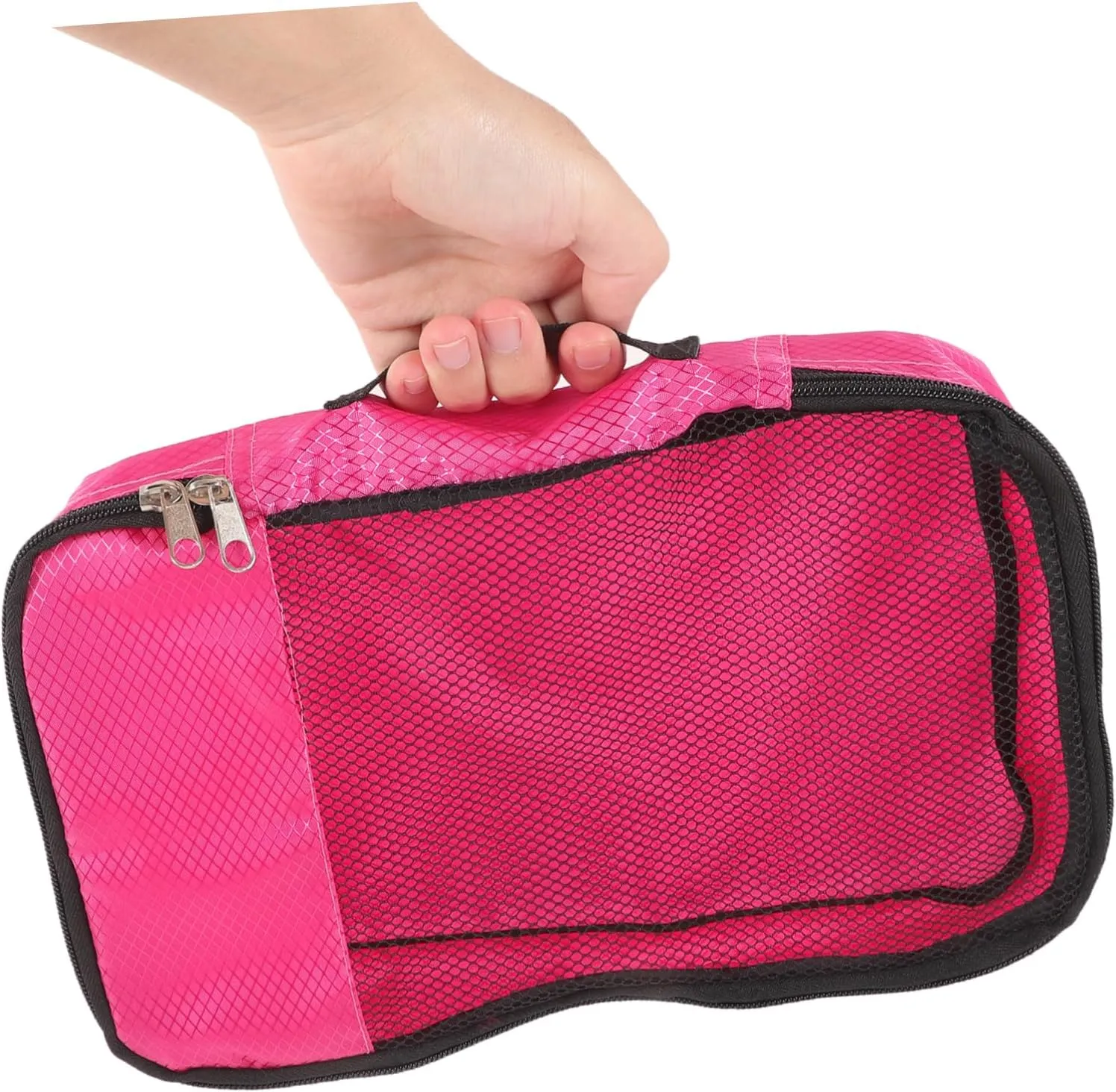 Mesh Suitcase Organizer Bag Travel Essentials Packing Cubes for Long or Short Trips Easy Zipper Access