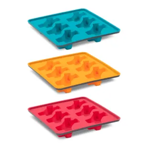 Messy Mutts Framed "Spill Resistant" Silicone Popsicle Mold (Orange)