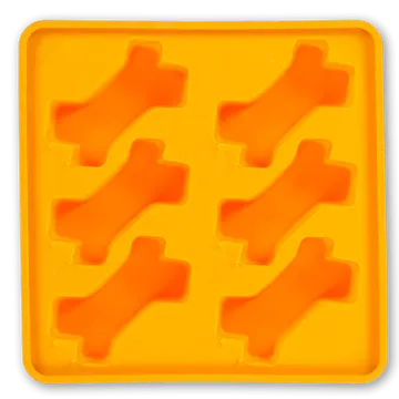Messy Mutts Framed "Spill Resistant" Silicone Popsicle Mold (Orange)