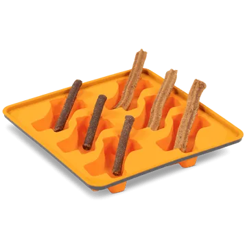 Messy Mutts Framed "Spill Resistant" Silicone Popsicle Mold (Orange)