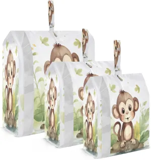 Monkey Leaves Packing Cubes for Travel 3 Set Luggage Packing Cubes Luggage Bags Organizer for Easy Packing