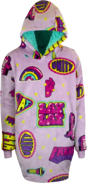 Nickelodeon THE WAYY BIG HOODIE Plush Lined Oversized Hoodie, Jojo Siwa and That Girl Lay Lay Soft Cozy Hoodies for Girls