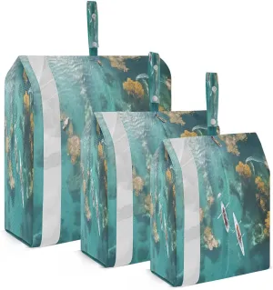 Ocean Boat Packing Cubes for Travel 3 Set Packing Bags Suitcase Organizer Bags for Easy Packing