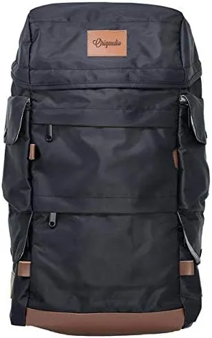 Origaudio Presidio Laptop Backpack - Gaming or Work Bag - Holds 17-Inch Laptop with Convenient Side Access Pocket for Computer - 16 Total Pockets - Perfect for Traveling or Hiking - Black