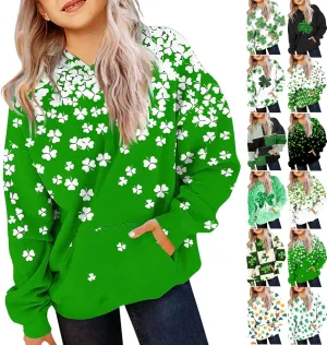 Oversized Hoodies For Teen Girl Cute Heart Graphic Pullover Tops Long Sleeve Hooded Girls Valentines Outfits Clothes