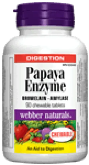 Papaya Enzymes, with Bromelain & Amylase, 90 chewable tablets