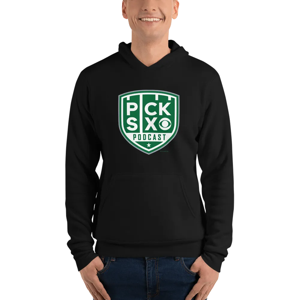 Pick Six Podcast Logo Adult Fleece Hooded Sweatshirt