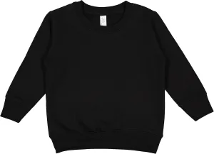 RABBIT SKINS Toddler Sweatshirt  Unisex Crewneck Pullover, Cozy Fleece, Long Sleeve, Soft & Warm, True to Size (Style 3317)
