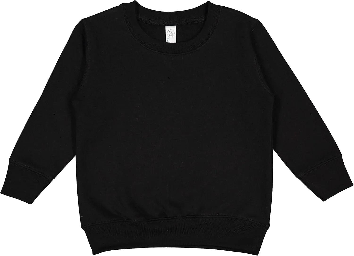 RABBIT SKINS Toddler Sweatshirt  Unisex Crewneck Pullover, Cozy Fleece, Long Sleeve, Soft & Warm, True to Size (Style 3317)