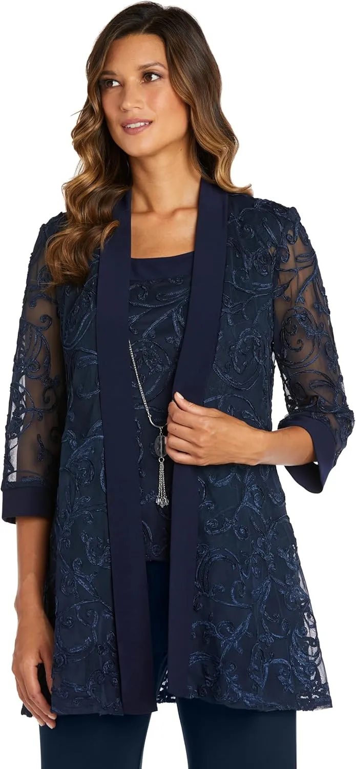 R&M Richards Women's Evening Grace Soutache Set