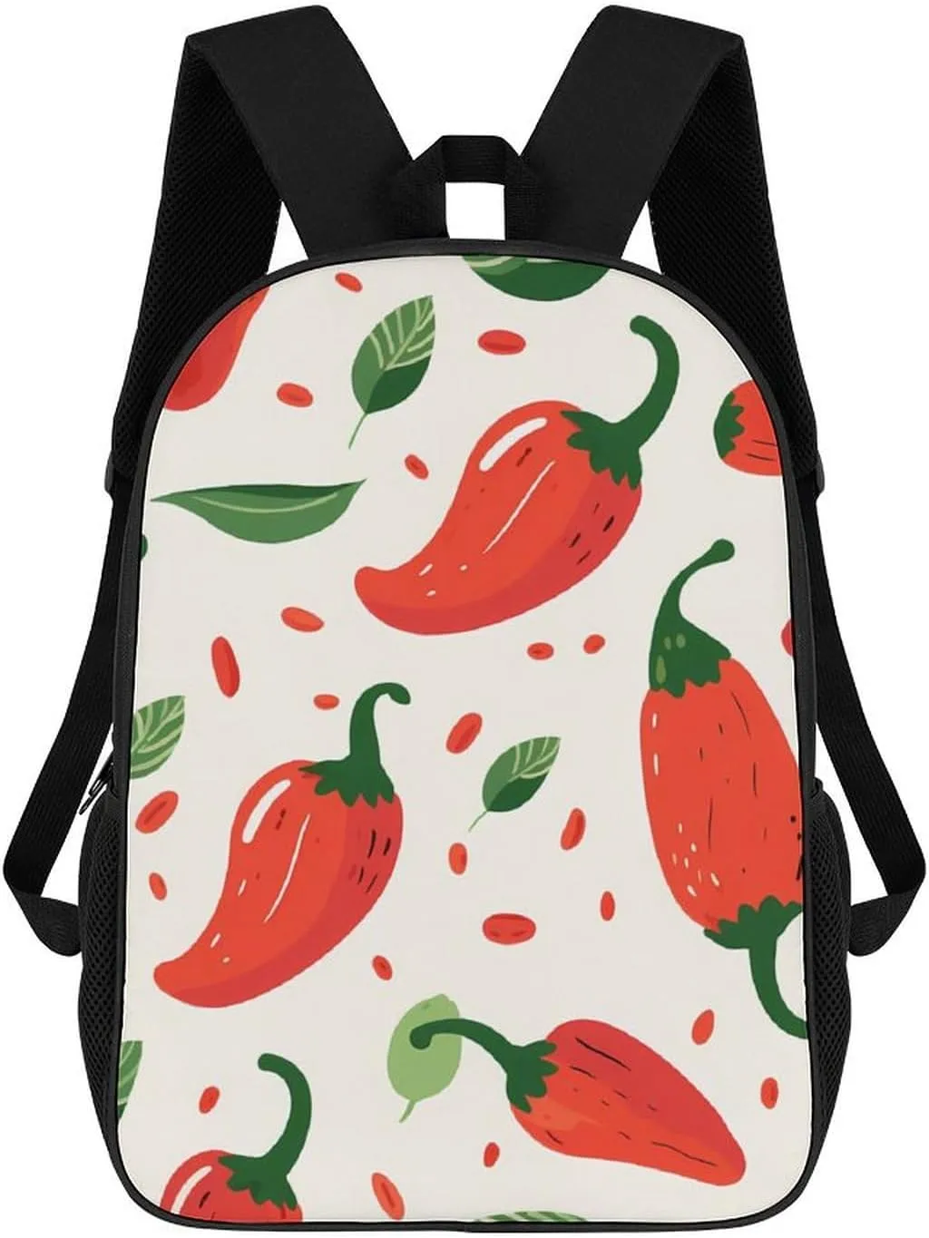 Red Pepper Laptop Backpack for Men Women 17 Inch Travel Computer Bag Lightweight Daypack
