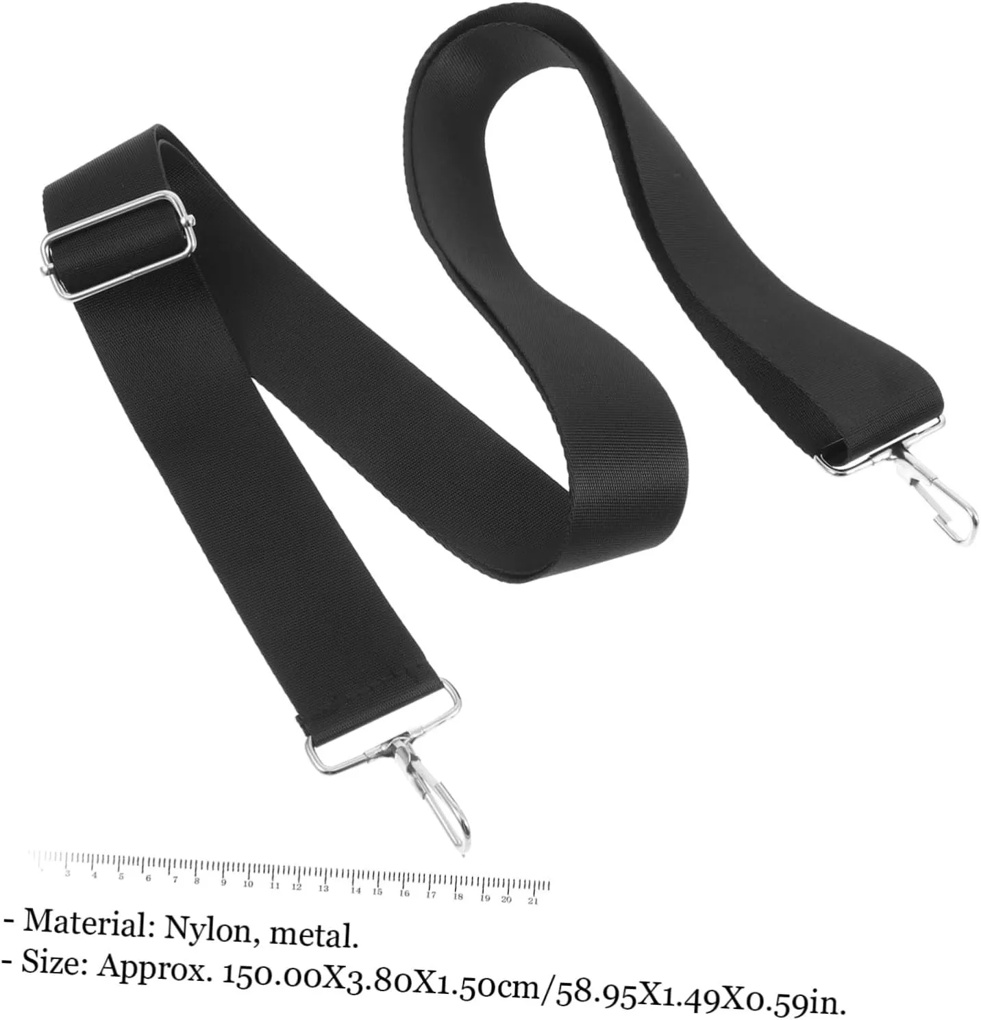 Replacement Shoulder Strap Nylon Bag Straps for Handbag Briefcase Bag Quality Metal Material Easy to Attach