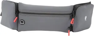 Running Waist Belt Hydration Belt with Water Bottle Holder & Running Pouch Belt, Great for Hiking and Fitness Compact and Convenient Running Waist Pack and Bag (Grey)