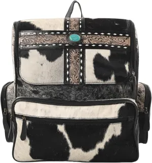 Saddle Singer Cowhide Laptop Backpack with Concealed Carry - Western Culture Statement Piece for Daily Use, Travel and More