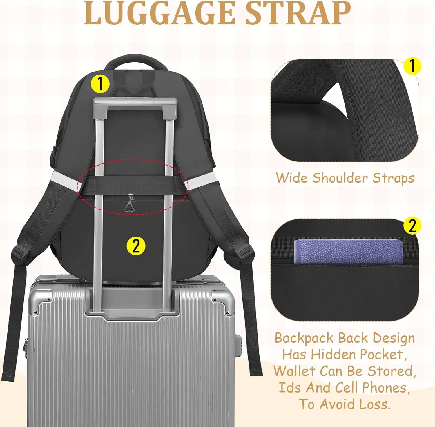 School Backpack For Girls - Cute Girls Backpack For Teens Women College Middle High School - Students Bookbag Travel Daypack,18 Multifunctional Large Capacity