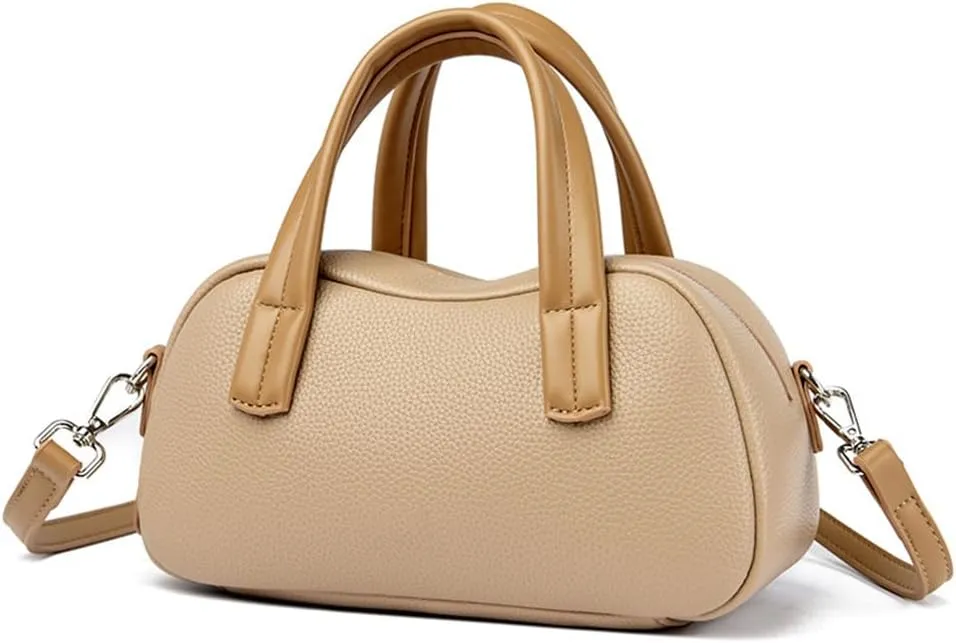 Small Vegan Leather Top Handle Purse for Women - Versatile Satchel Handbag, Crossbody Tote Bag, and Shoulder Bag