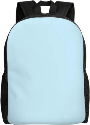 Solid Color Small Fresh Printed Travel Laptop Backpack for Men Women, Funny Daily Use Computer Bag, Waterproof Casual Daypack