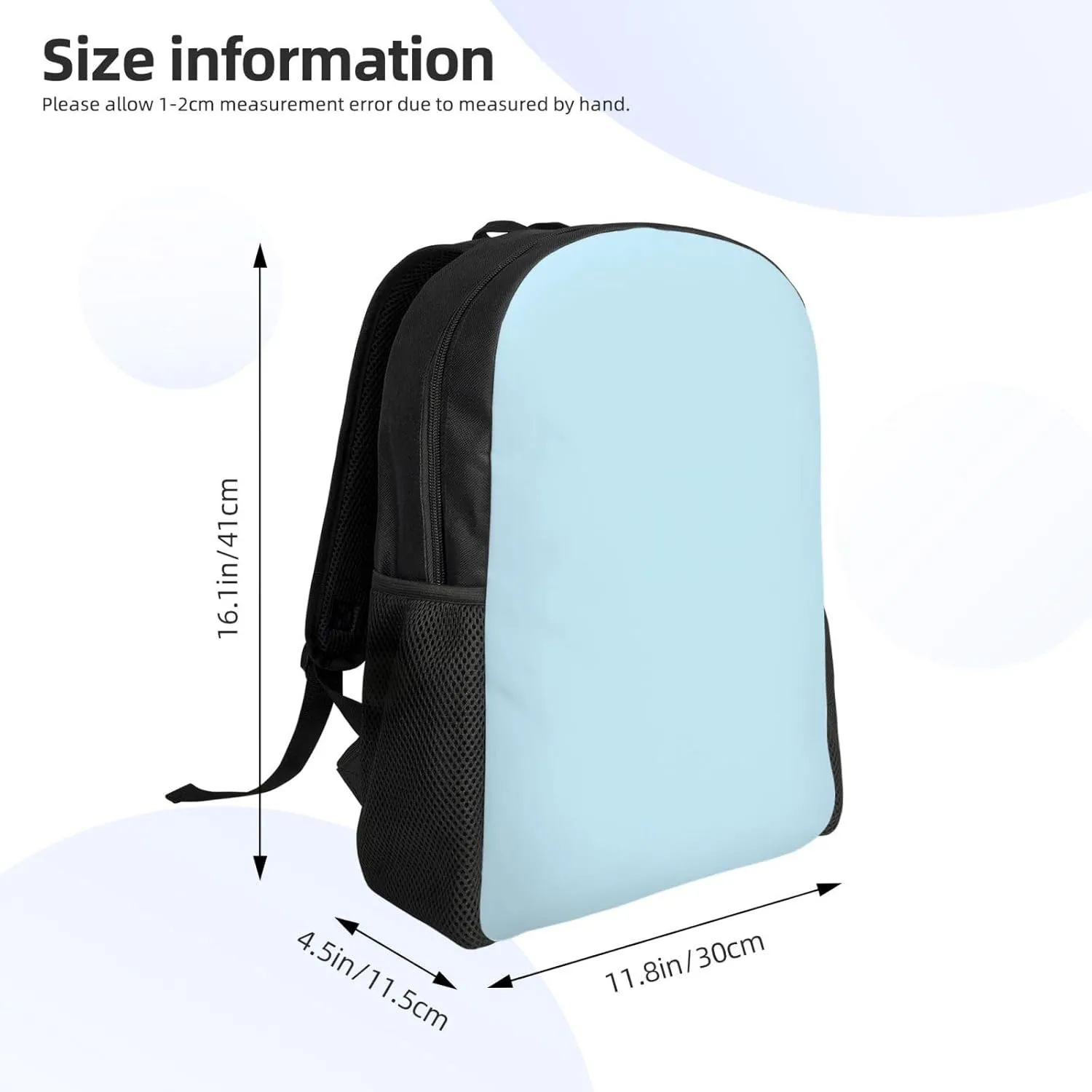 Solid Color Small Fresh Printed Travel Laptop Backpack for Men Women, Funny Daily Use Computer Bag, Waterproof Casual Daypack