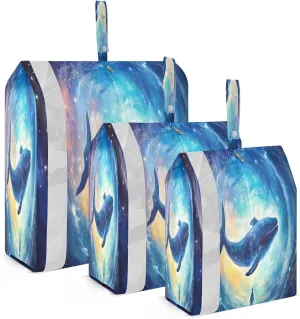 Starry Sky Whale Packing Cubes for Travel 3 Set Packing Essentials Luggage Accessories for Easy Packing
