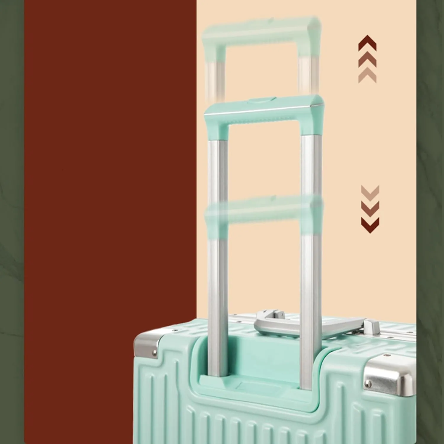 Suitcase e type large-capacity multi-level trolley can be boarded for travel and business trips, convenient carrying case, 360-degree rotating casters, impact-resistant, anti-theft carrying bag w