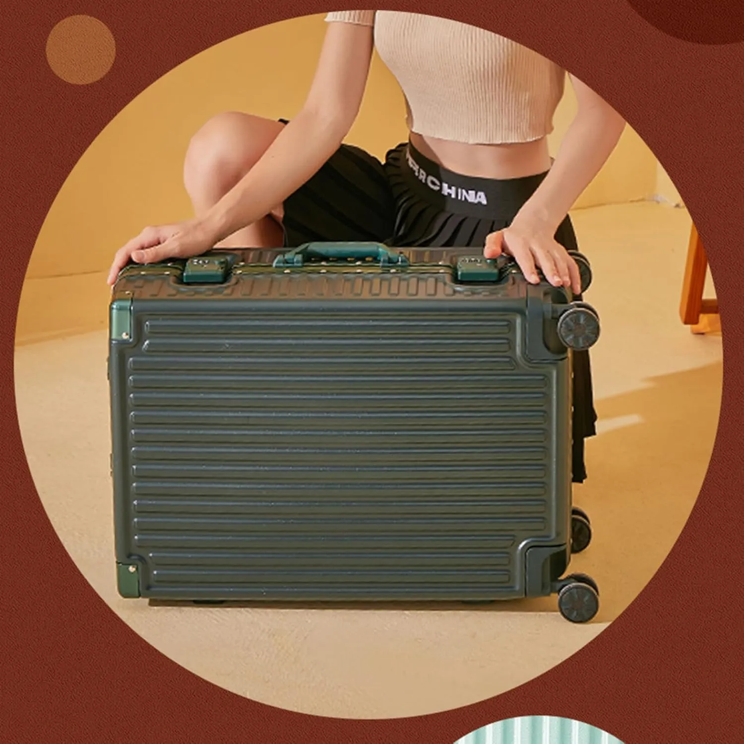 Suitcase e type large-capacity multi-level trolley can be boarded for travel and business trips, convenient carrying case, 360-degree rotating casters, impact-resistant, anti-theft carrying bag w