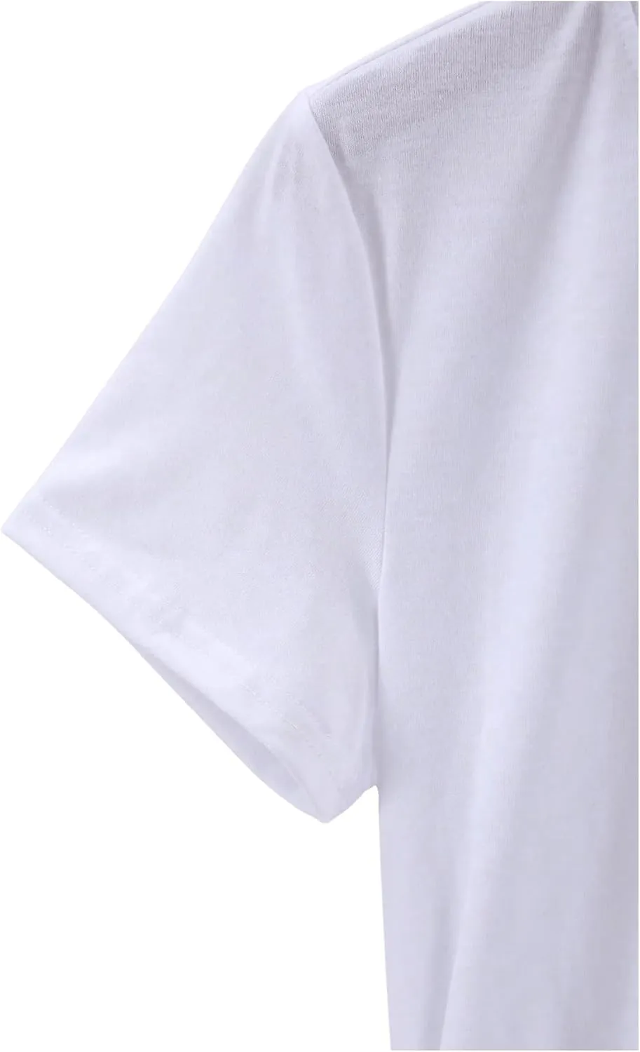 SweatyRocks Women's Heart Graphic Letter Print Tees Short Sleeve Crew Neck Casual T Shirt Tops