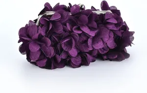 Sweet Fresh Petal Bag Women's Handbag Three-Dimensional Flower Crossbody Shoulder Bag Dress Garment Bag Hanfu Clutch Bag (Color : Purple)