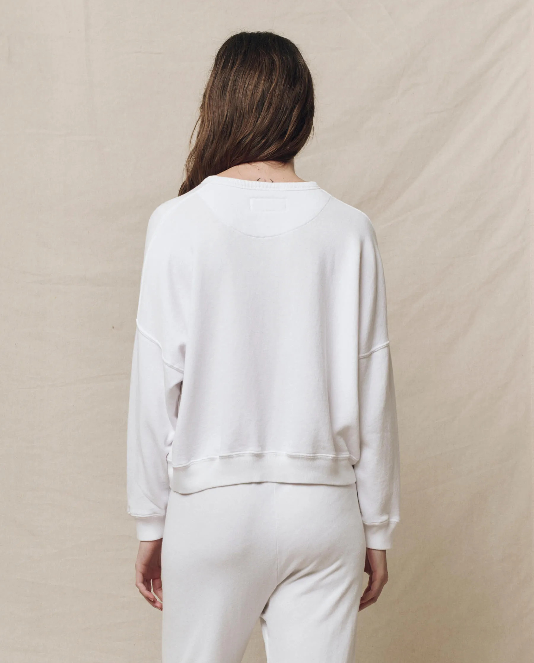 The Teammate Sweatshirt. Solid -- True White