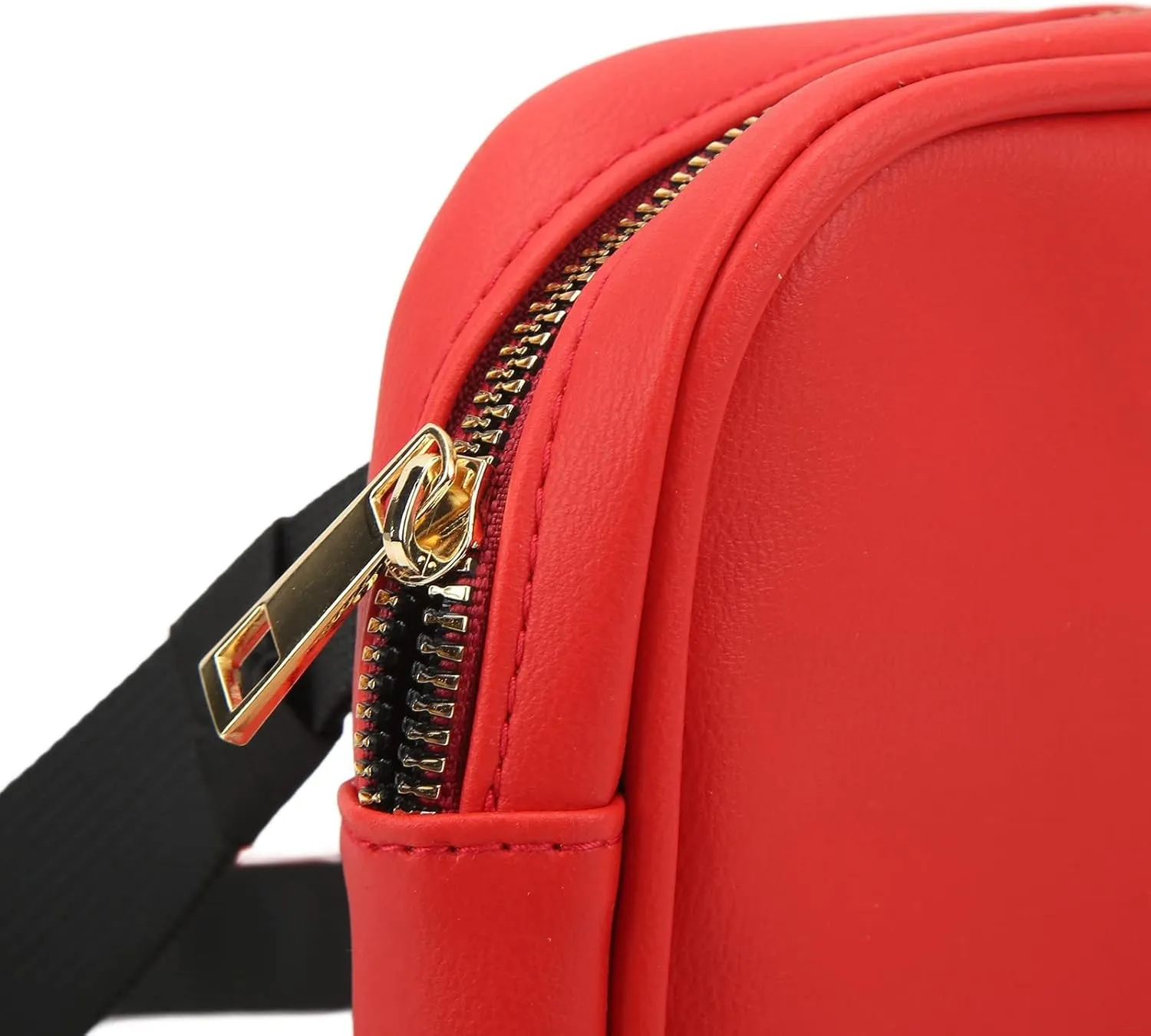 Thigh Harness Leg Bag, Non Slip Waterproof Versatile PU Leather Women Thigh Harness Leg Bag for Running (Red)