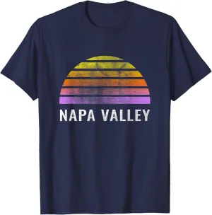 Throwback Sunset Vintage Napa Valley design T-Shirt