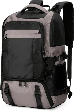 Travel Bag Large Insulated Picnic Backpack for Family Outdoor Travel Portable Cooler Bag for Fresh Food and Meals(Gray)