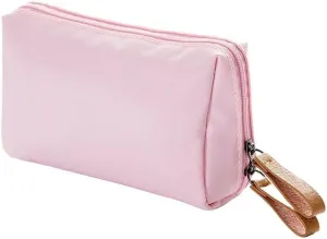 Travel Makeup Bag, Waterproof Toiletry Bag Large Capacity Cosmetic Bag Simplistic, Makeup Organizer Pouch (Light Pink)