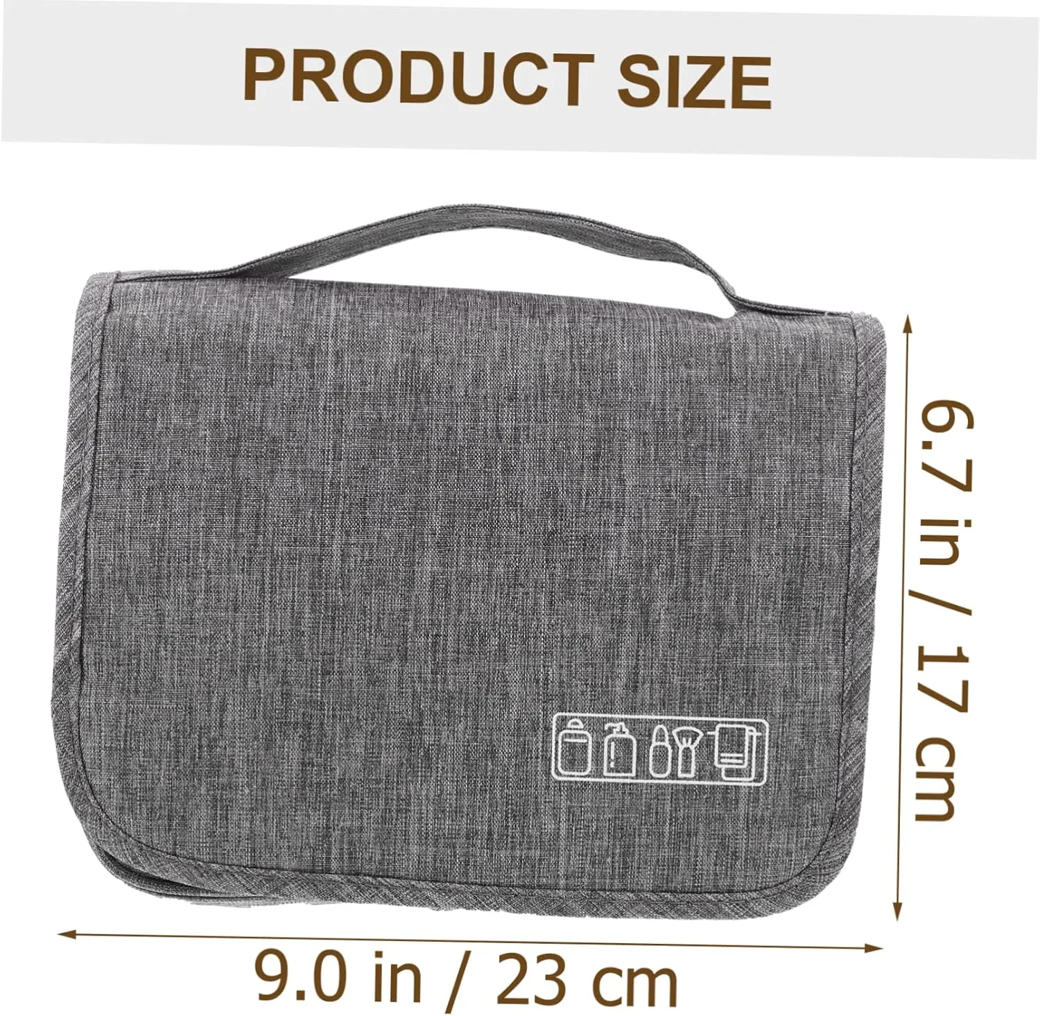 Travel Toiletry Bag Hooks Large Capacity Makeup Bag Skincare Holder Folding Lightweight for Women