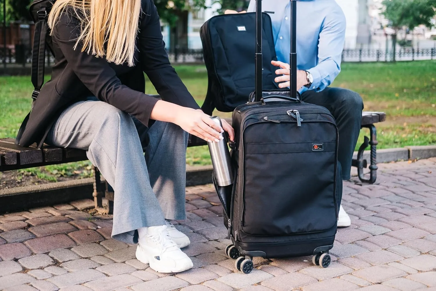 Trilogy Expandable Spinner (Black): Fits under-seat on most airplanes. Two convenient side pockets! Expandable, with solid base for strength and stability. 4-wheel design glides through airports!
