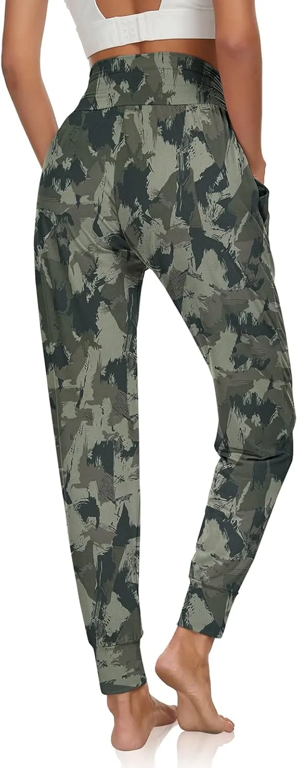 UEU Women's Cozy Yoga Joggers Pants Loose Workout Sweatpants Comfy Lounge Pants with Pockets