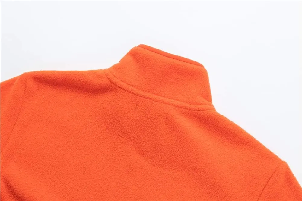 UNACOO Kids Boy's and Girl's Neck-Zip Warm and Cozy Polar Fleece Jacket with Hight Collar (Age 3-12 Years)