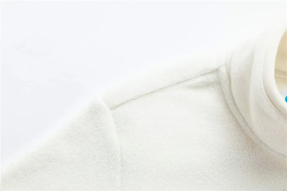 UNACOO Kids Boy's and Girl's Neck-Zip Warm and Cozy Polar Fleece Jacket with Hight Collar (Age 3-12 Years)