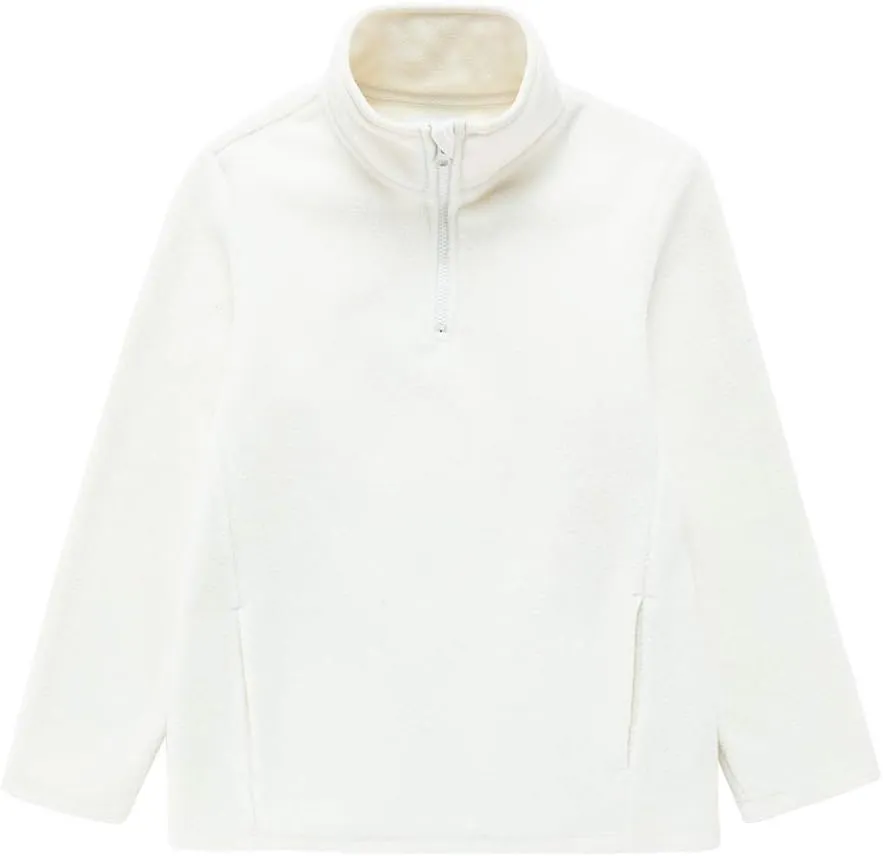 UNACOO Kids Boy's and Girl's Neck-Zip Warm and Cozy Polar Fleece Jacket with Hight Collar (Age 3-12 Years)