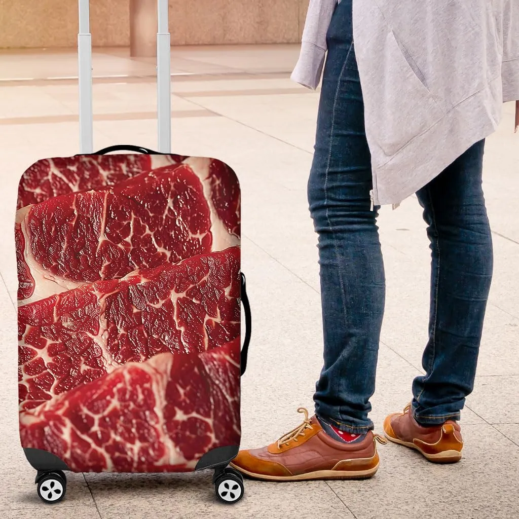 V-DECORPARKS Fresh Meat Luggage Cover Elastic Washable Suitcase Covers for Luggage - Personalized Luggage Cover Protector for Summer Beach Holiday Series 1